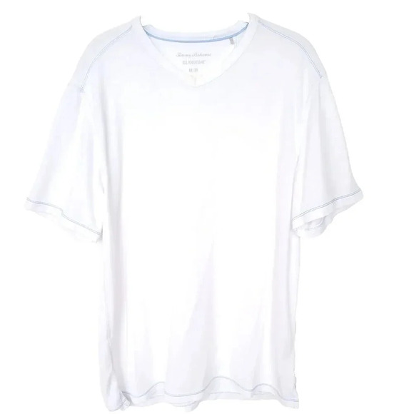 Tommy Bahama Other - Tommy Bahama T Shirt Men Medium White Tropical Paradise IslandZone V-Neck Beach